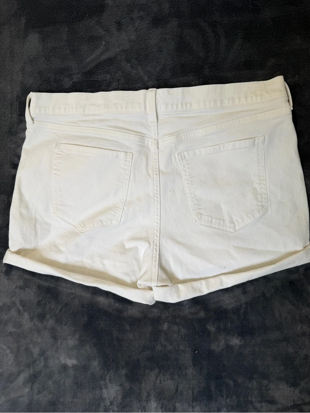 Banana Republic Women's White Denim Cutoff Shorts Size 12